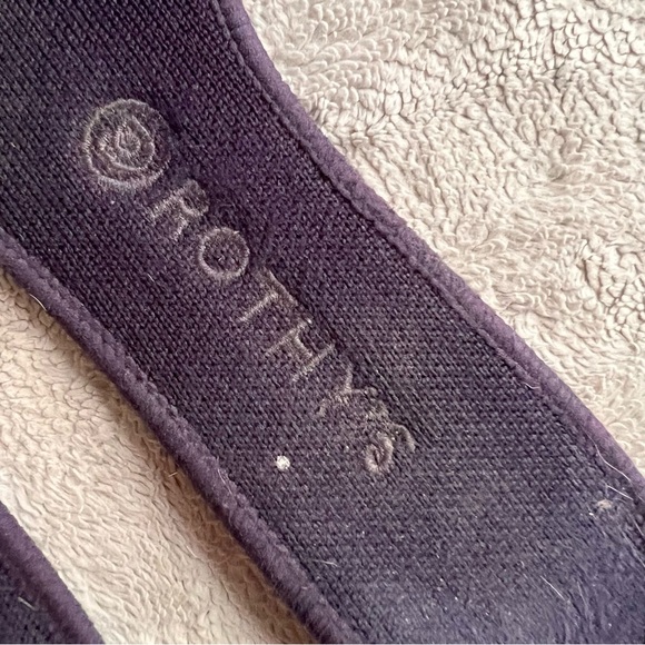 Rothy's The Square Knit Ballet Flat Heel Stripe Navy Blue Sz 10.5 - Picture 12 of 13